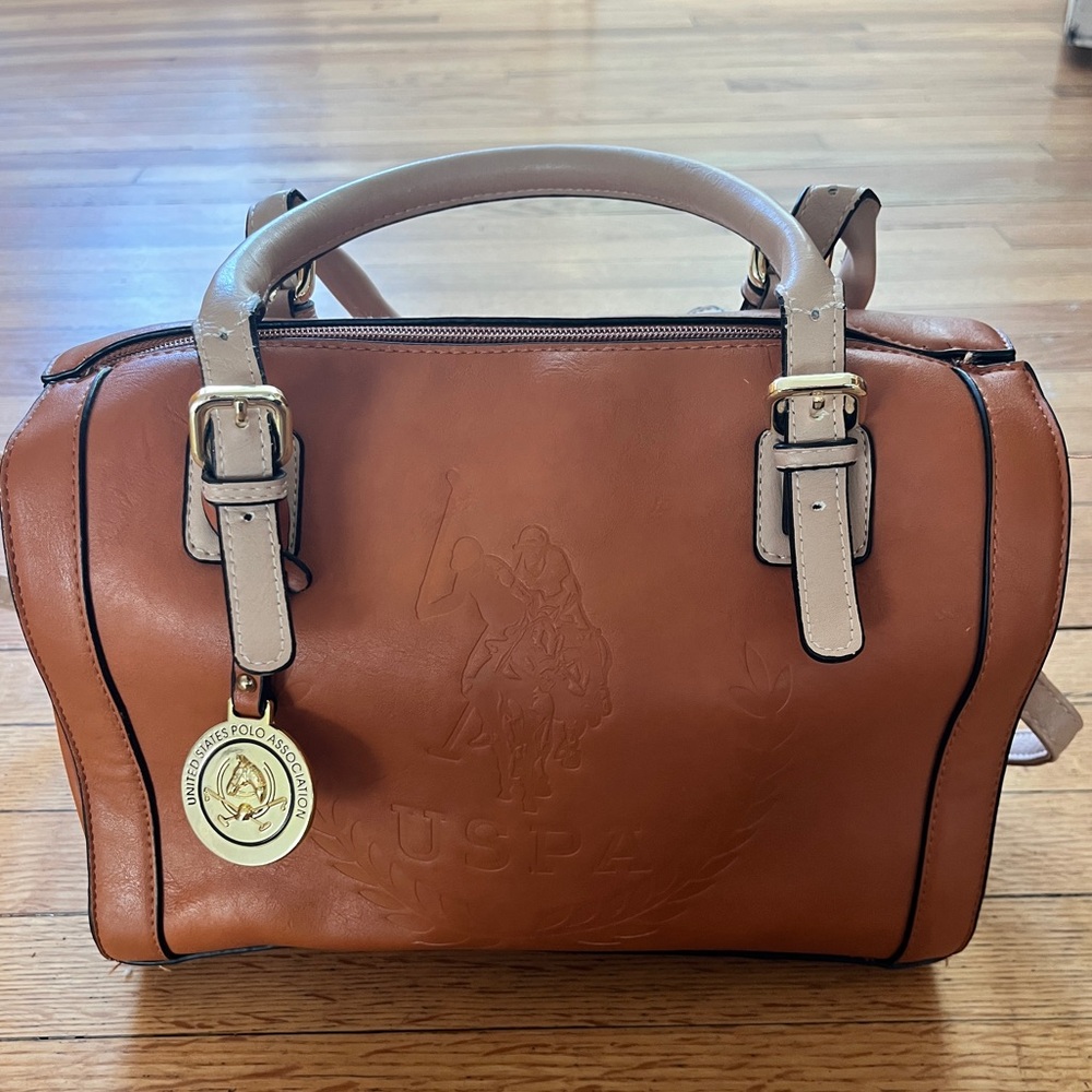 U.S. Polo Assn. (USPA) satchel handbag.